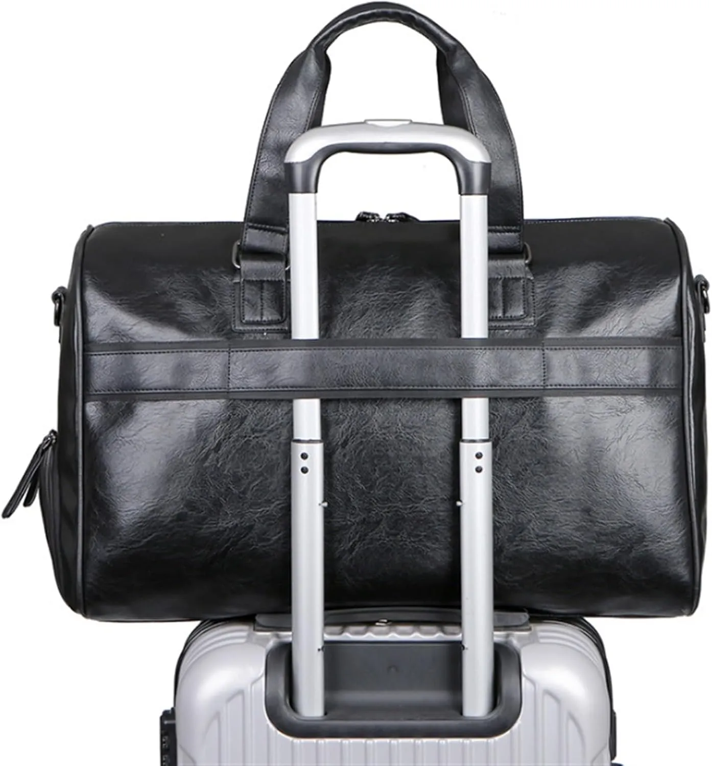 Weekender Travel Bag 18inch PU Travel Duffle Bag for Weekend Trip Cabin Luggage Gym Sports Duffle for Men Sport Gym Bag