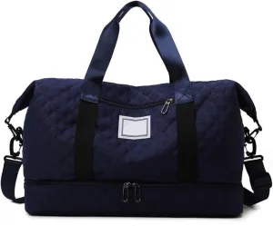 Weekender Travel Bag Travel Duffle Bag for Women, Weekender Bag with Separate Shoe Compartment, Overnight Bag Sport Gym Bag(D)