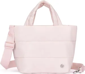 WESTBRONCO Small Puffer Bag Quilted Crossbody Bags for Women Puffy Purse Nylon Shoulder Handbag with Adjustable Strap