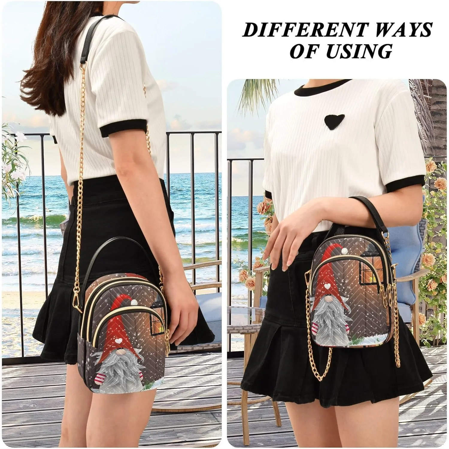 WIHVE Small Crossbody Bags Shoulder Bag for Women with Chain Strap