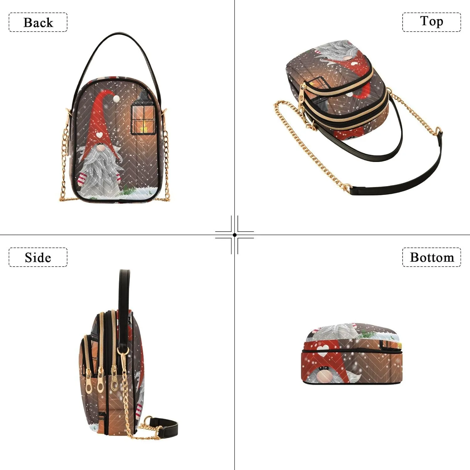 WIHVE Small Crossbody Bags Shoulder Bag for Women with Chain Strap