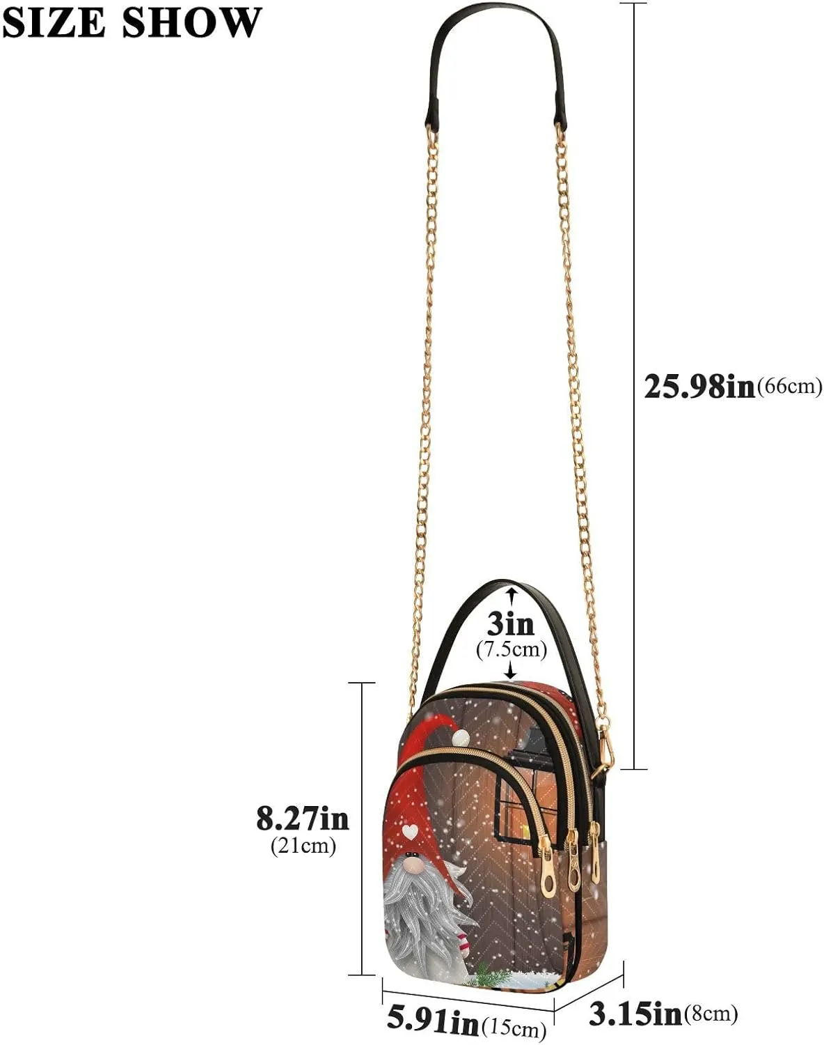 WIHVE Small Crossbody Bags Shoulder Bag for Women with Chain Strap