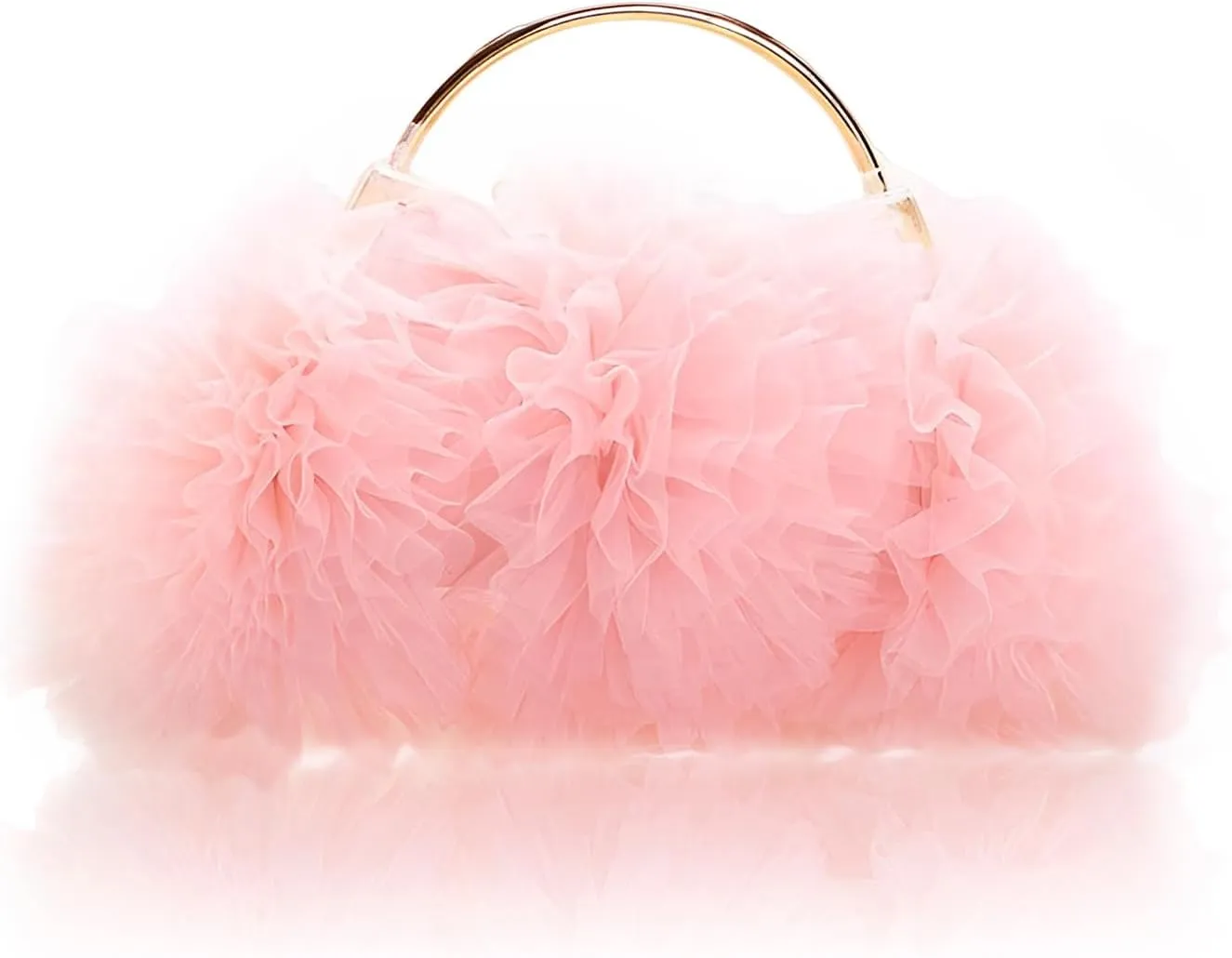 Women Clutches Purse Lace Formal Flower Evening Handbag Chain Strap Shoulder Bag