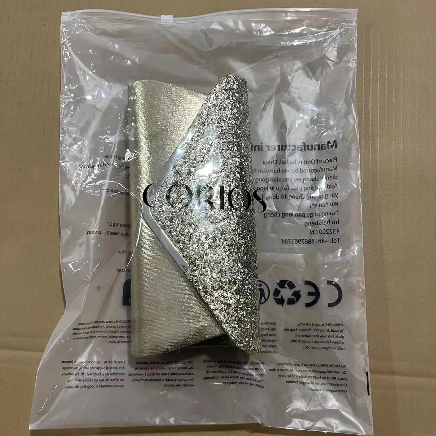 Women Envelope Clutch Bag Sequins Evening Bag Shiny Handbag with Detachable Chain Bridal Wedding Purse
