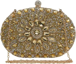 Women Evening Bag Rhinestone Clutch Purse Sparkly Sequin Handbag