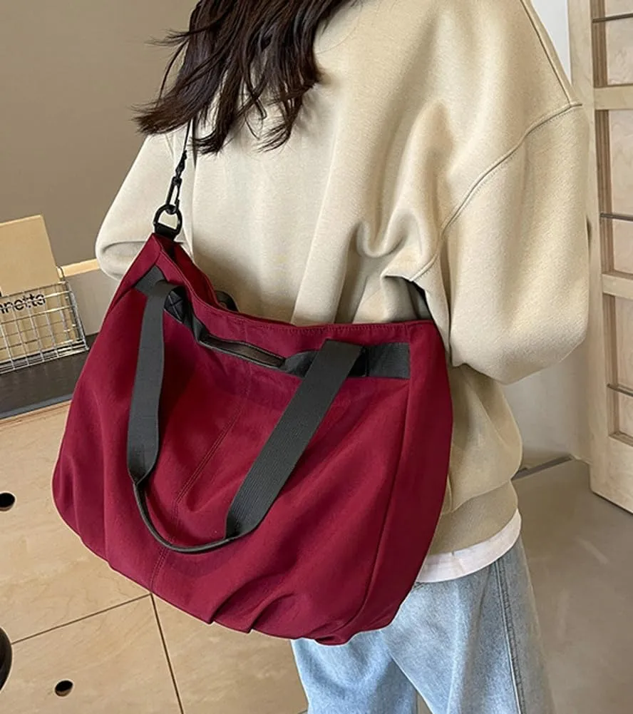 Women Large Canvas Tote Bag Laptop Crossbody Purses Everything Shoulder Bag Handbags for Work