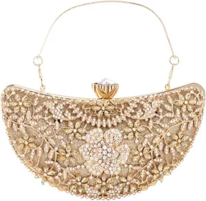 Women Rhinestone Clutch Bag Sequin Evening Bag Bridal Wedding Purse Glitter Crystal Handbag Elegant Shoulder Bag