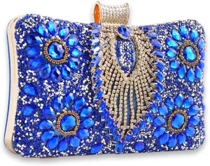 Women Rhinestone Evening Bag Multicolor Clutch Bag Bridal Wedding Purse Luxury Crystal Handbag Glitter Shoulder Bag