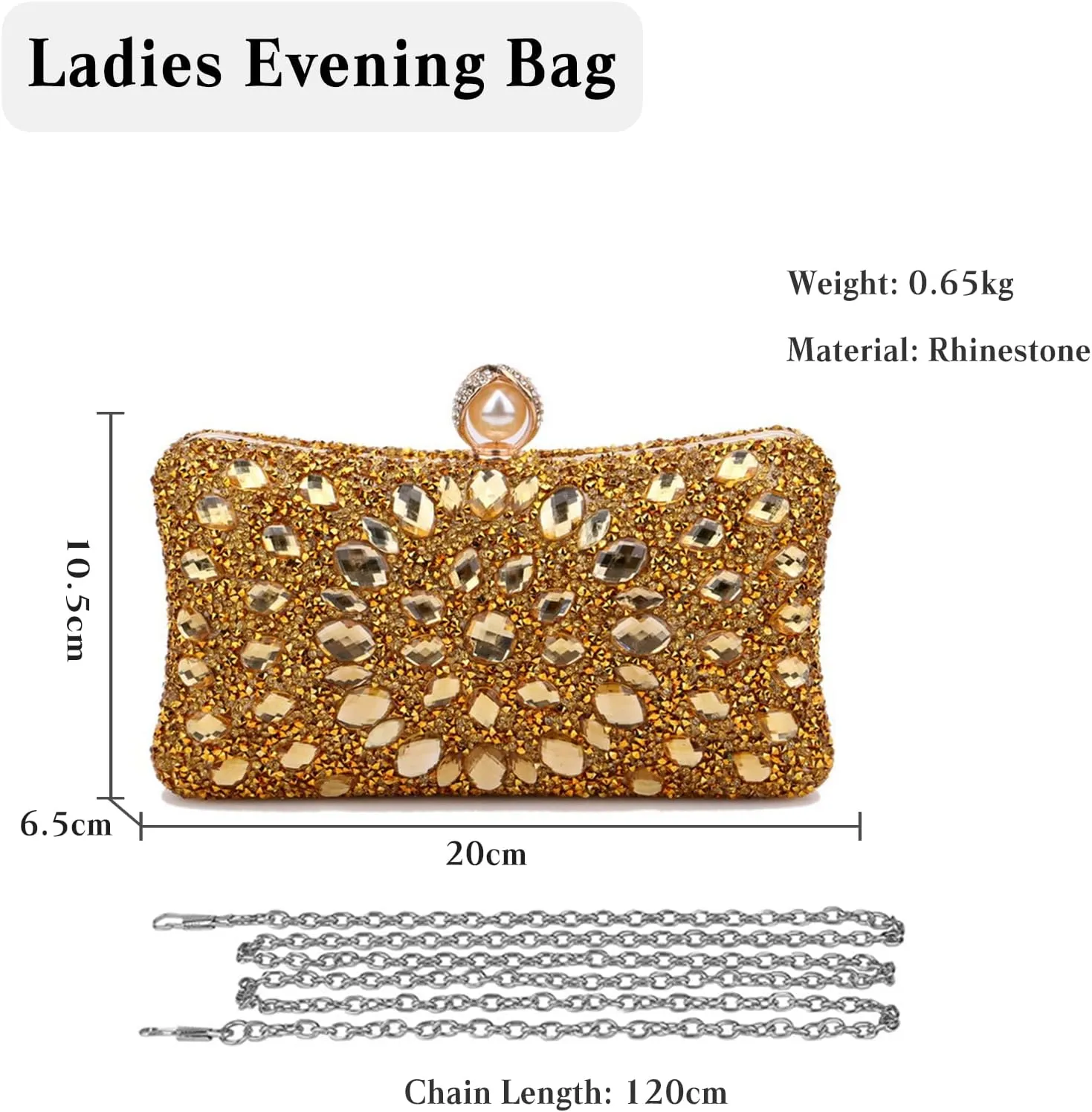 Women Rhinestone Evening Bag Multicolor Clutch Bag Luxury Crystal Handbag Bridal Wedding Purse