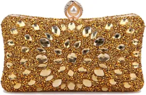 Women Rhinestone Evening Bag Multicolor Clutch Bag Luxury Crystal Handbag Bridal Wedding Purse