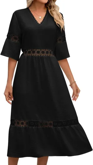 Women's Bohemian White Dress Summer Hollow Sleeveless Tank Lace Backless Fresh and Elegant Slim Strap Long Dress