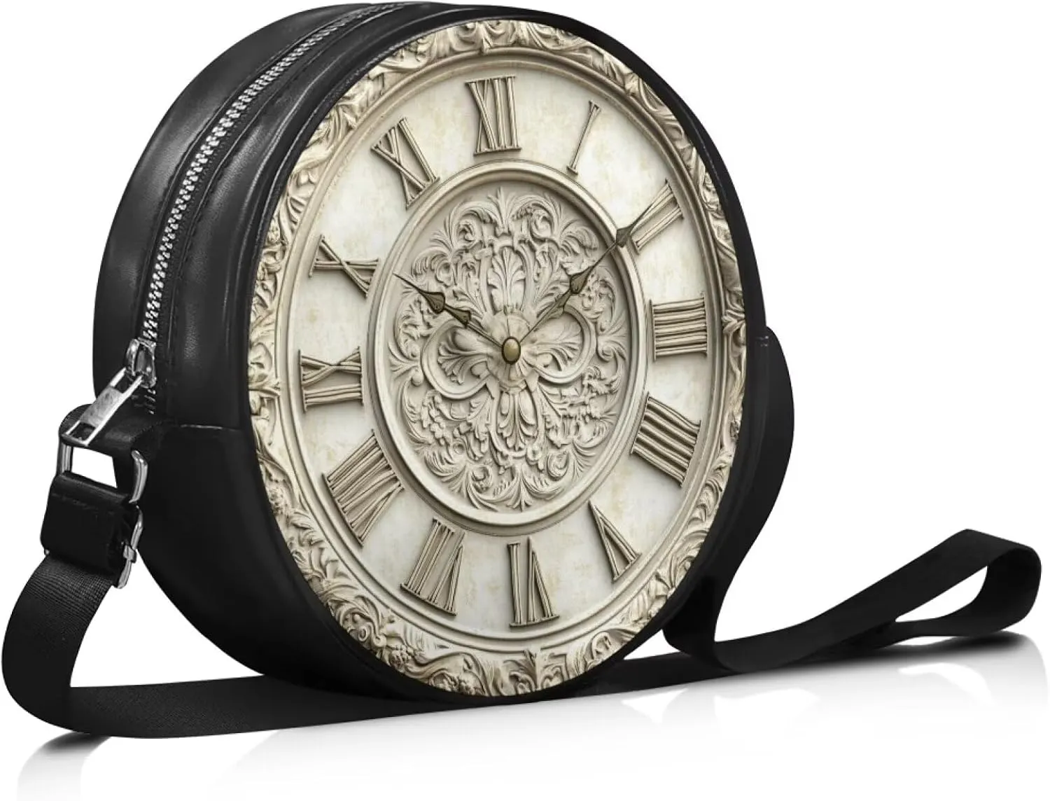 Womens Circle Bag Round Shape Crossbody Bag Leather Round Purses Circle Cross Body Shoulder Bag for Party