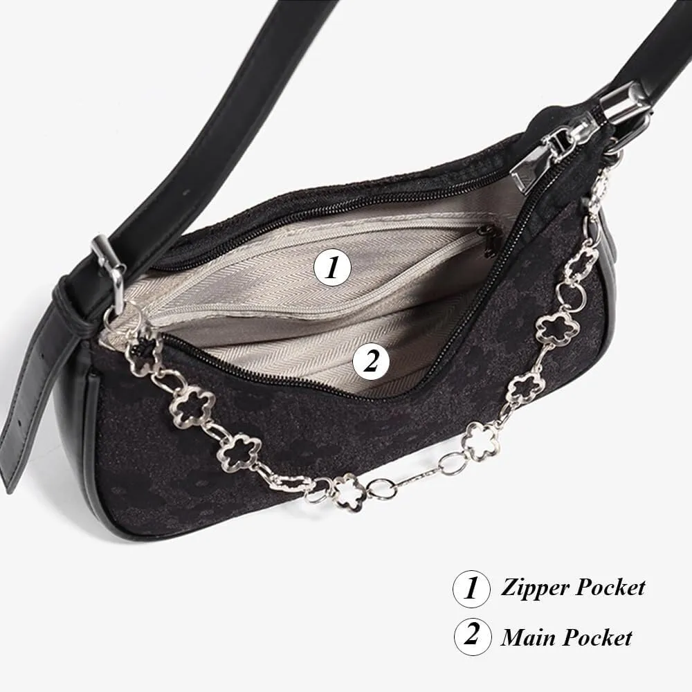 Women's Crossbody Bag Contrast Color Plaid Striped Saddle Shoulder Handbag Underarm Satchel Tote Clutch Purse Hobo Bag