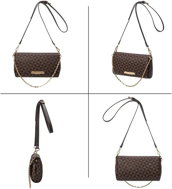 Women's Crossbody Bags Fashion Chain Bags Classic Casual Clutches Envelope Shoulder Bags PU Women's Messenger Bags