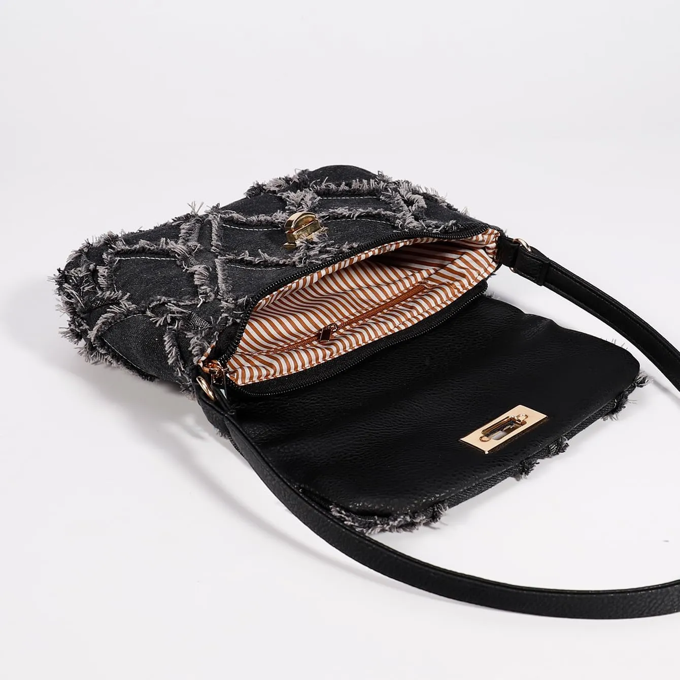 Women's Denim Shoulder Bags Small Underarm Jean Purse Tie Dyed Fabric Clutch Handbag Tote Beach Bohemian Bag For Women Girls