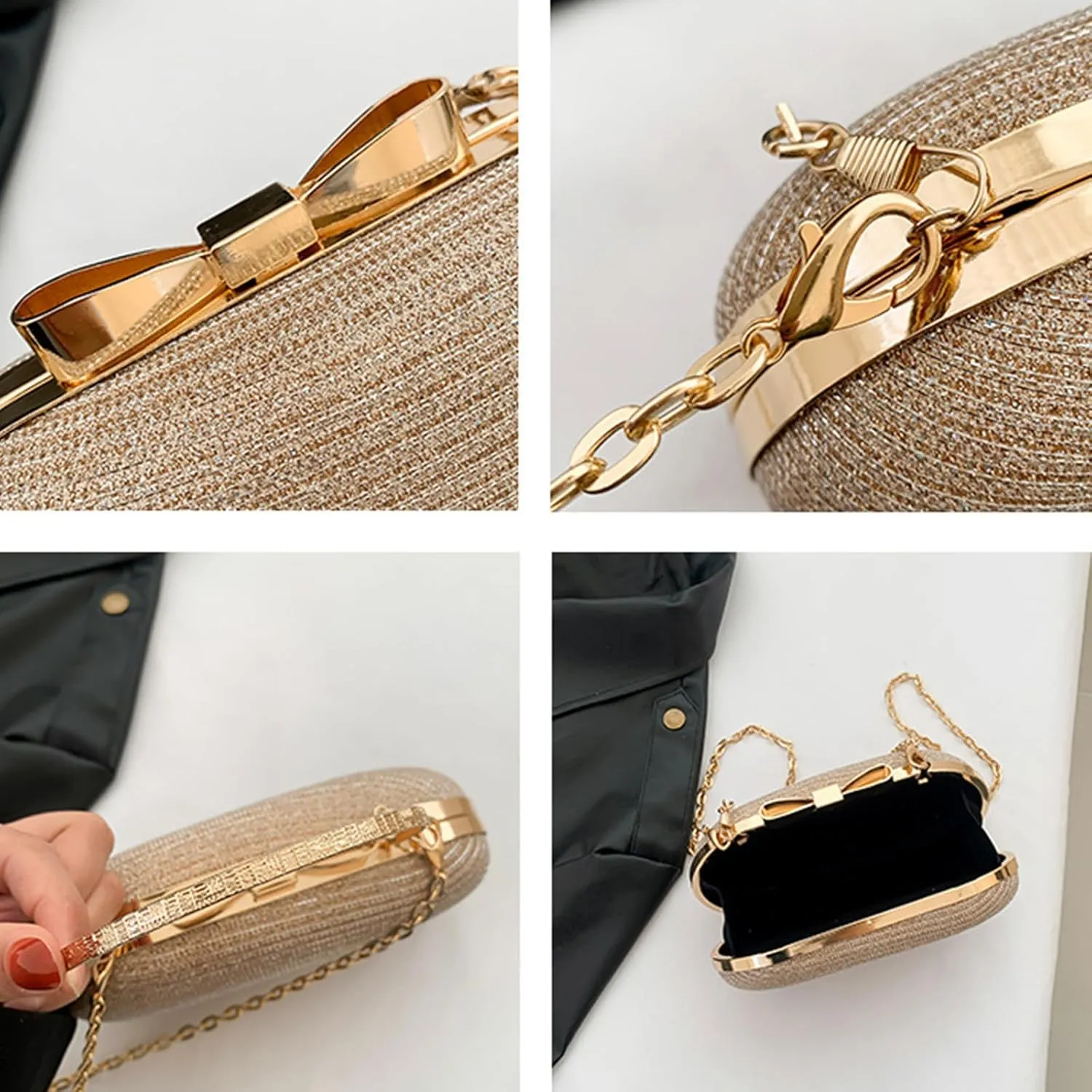 Women's Evening Handbag, Elegant Bling Crossbody Bag, Clutch Purses for Women Evening, Wedding, Prom, Cocktail Party
