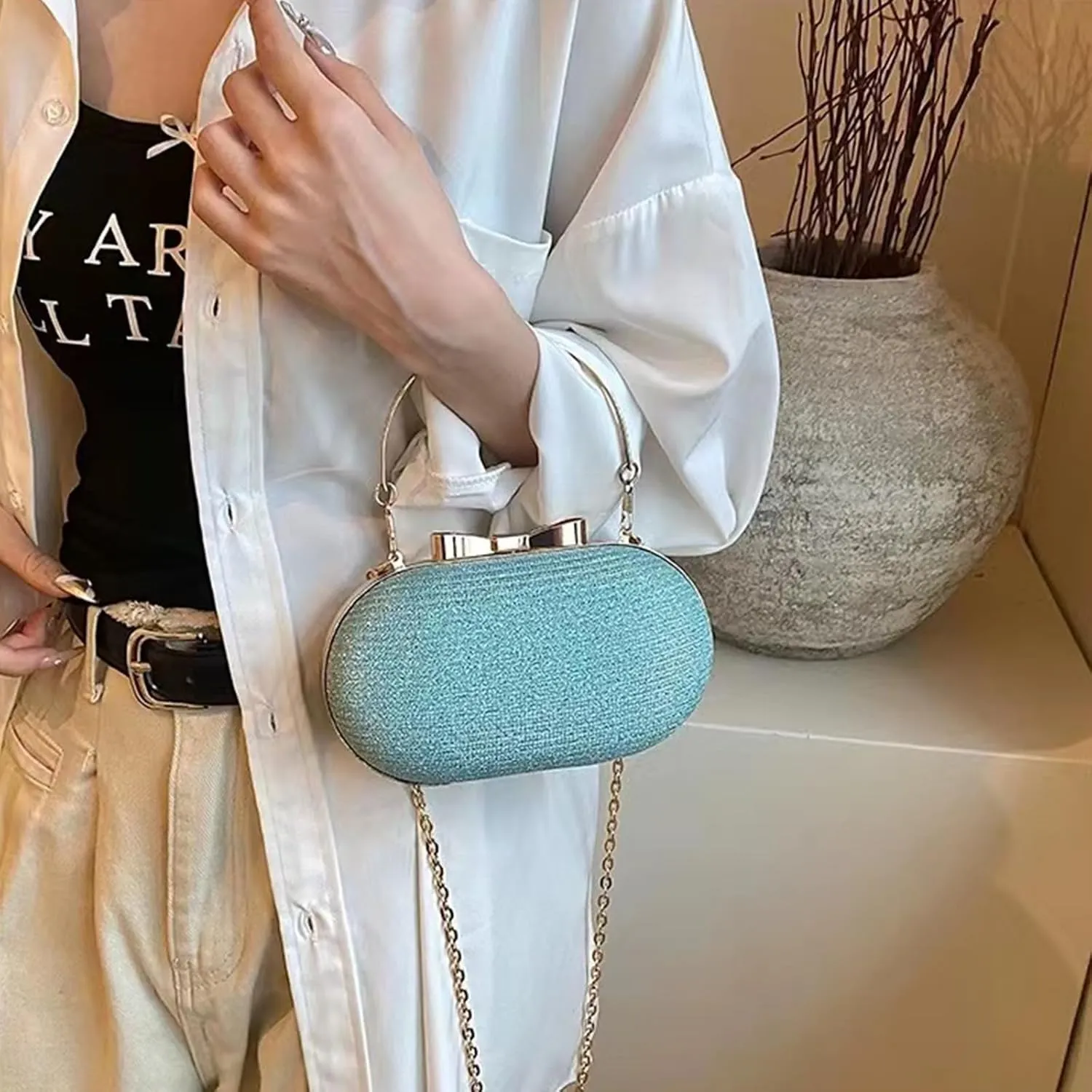 Women's Evening Handbag, Elegant Bling Crossbody Bag, Clutch Purses for Women Evening, Wedding, Prom, Cocktail Party