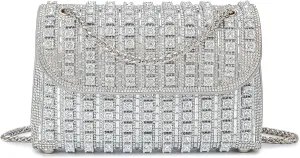 Women's Evening Handbags Rhinestone Purse Crystal Evening Clutch for Women Formal