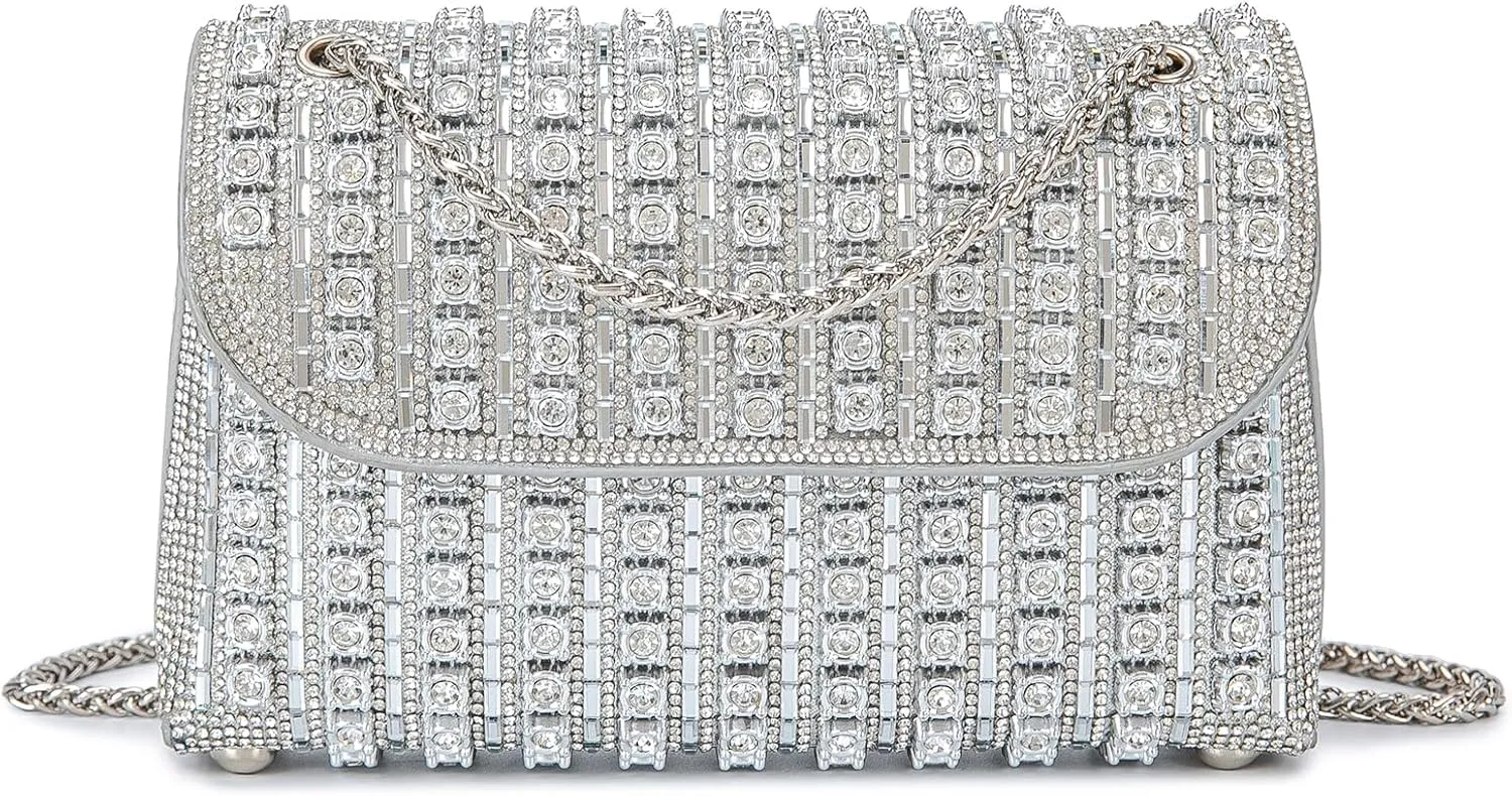 Women's Evening Handbags Rhinestone Purse Crystal Evening Clutch for Women Formal