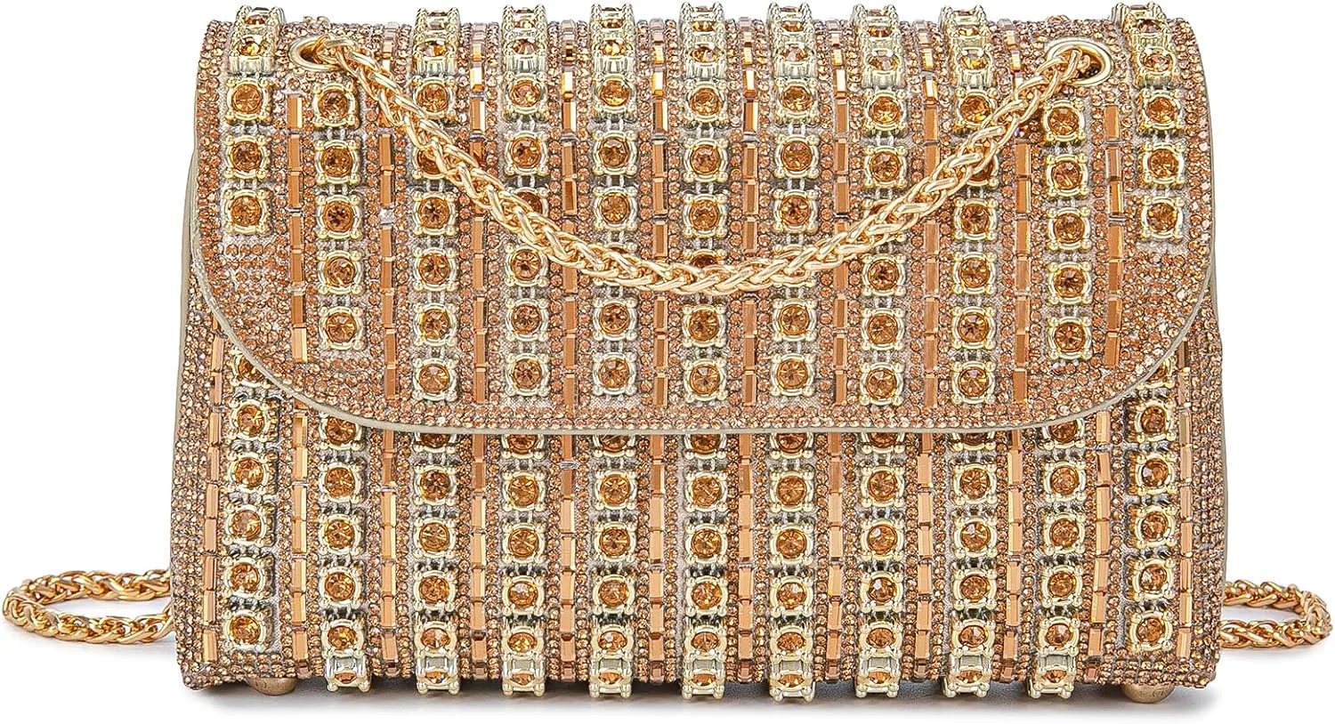 Women's Evening Handbags Rhinestone Purse Crystal Evening Clutch for Women Formal