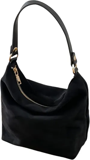 Women's Faux Suede Lightweight Top Handle Crossbody Bag Leopard Print Purse Animal Small Handbag