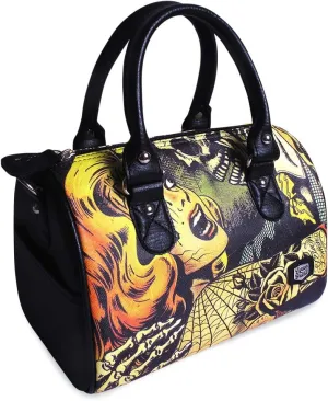 Women's 'Horror B' Goth Round Purse Handbag