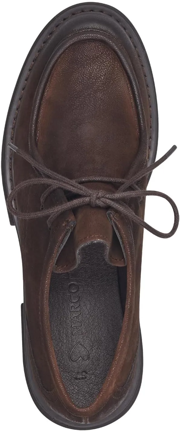 Women's Lace-Up Faux Leather Platform Shoes