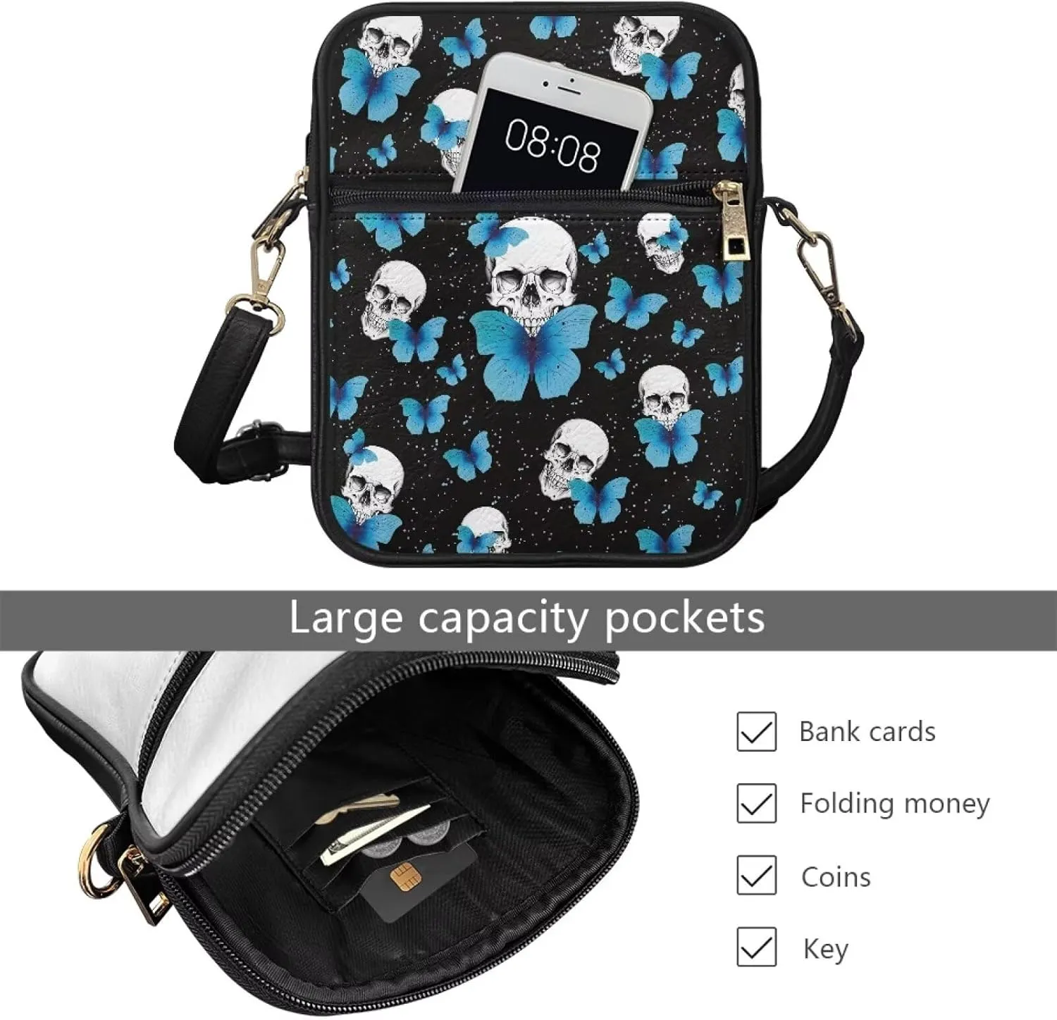 Womens Mens Leather Shoulder Bag Small Leather Messenger Bag Crossbody Satchel Bag Purse Handbag Casual Daypack