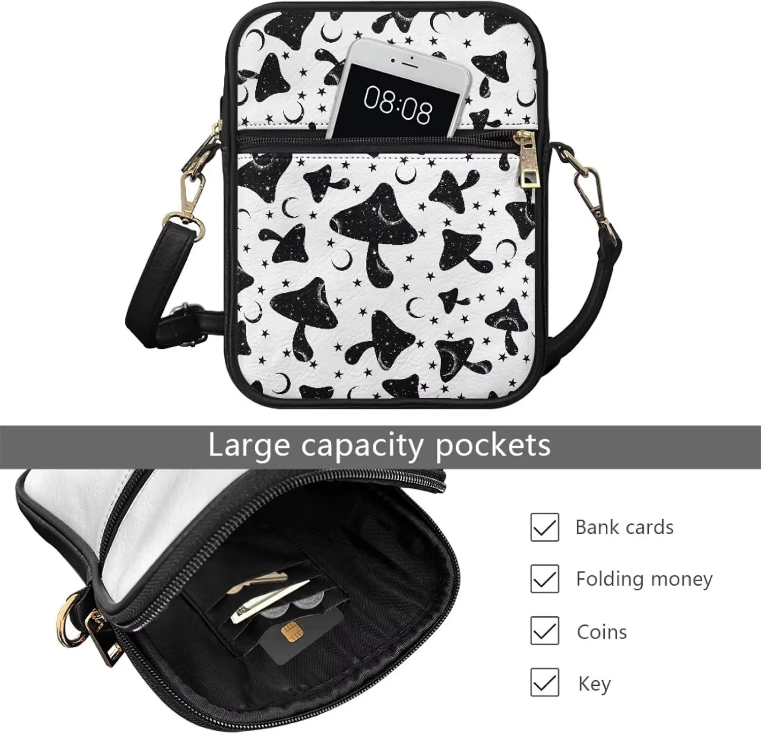 Womens Mens Leather Shoulder Bag Small Leather Messenger Bag Crossbody Satchel Bag Purse Handbag Casual Daypack
