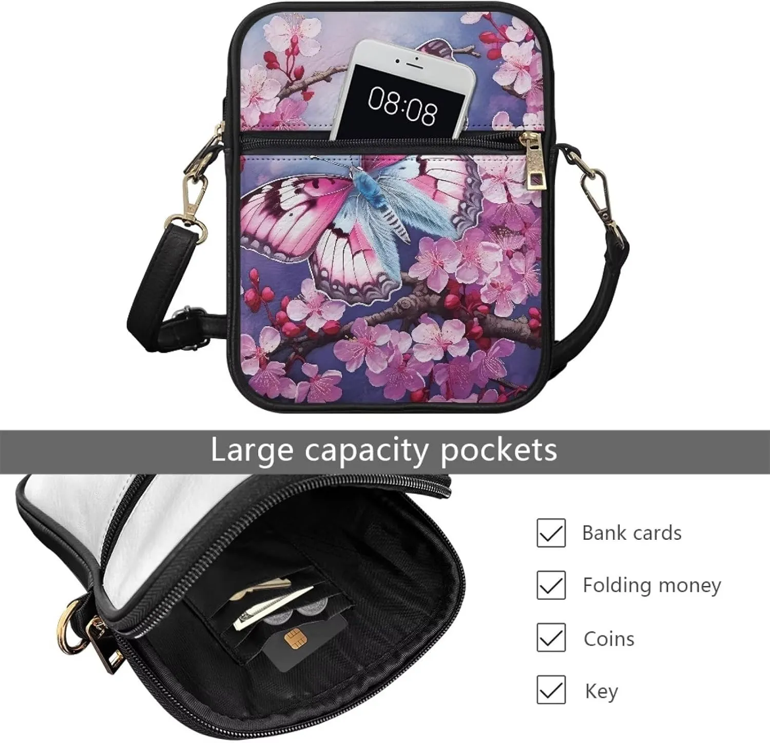 Womens Mens Leather Shoulder Bag Small Leather Messenger Bag Crossbody Satchel Bag Purse Handbag Casual Daypack
