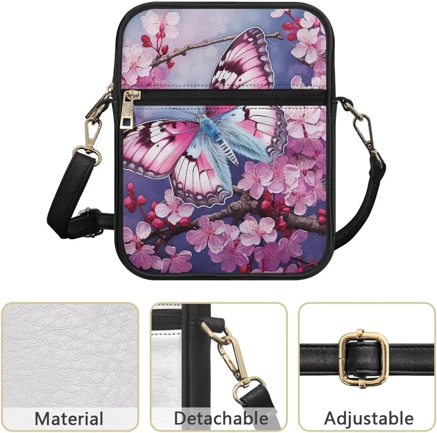 Womens Mens Leather Shoulder Bag Small Leather Messenger Bag Crossbody Satchel Bag Purse Handbag Casual Daypack