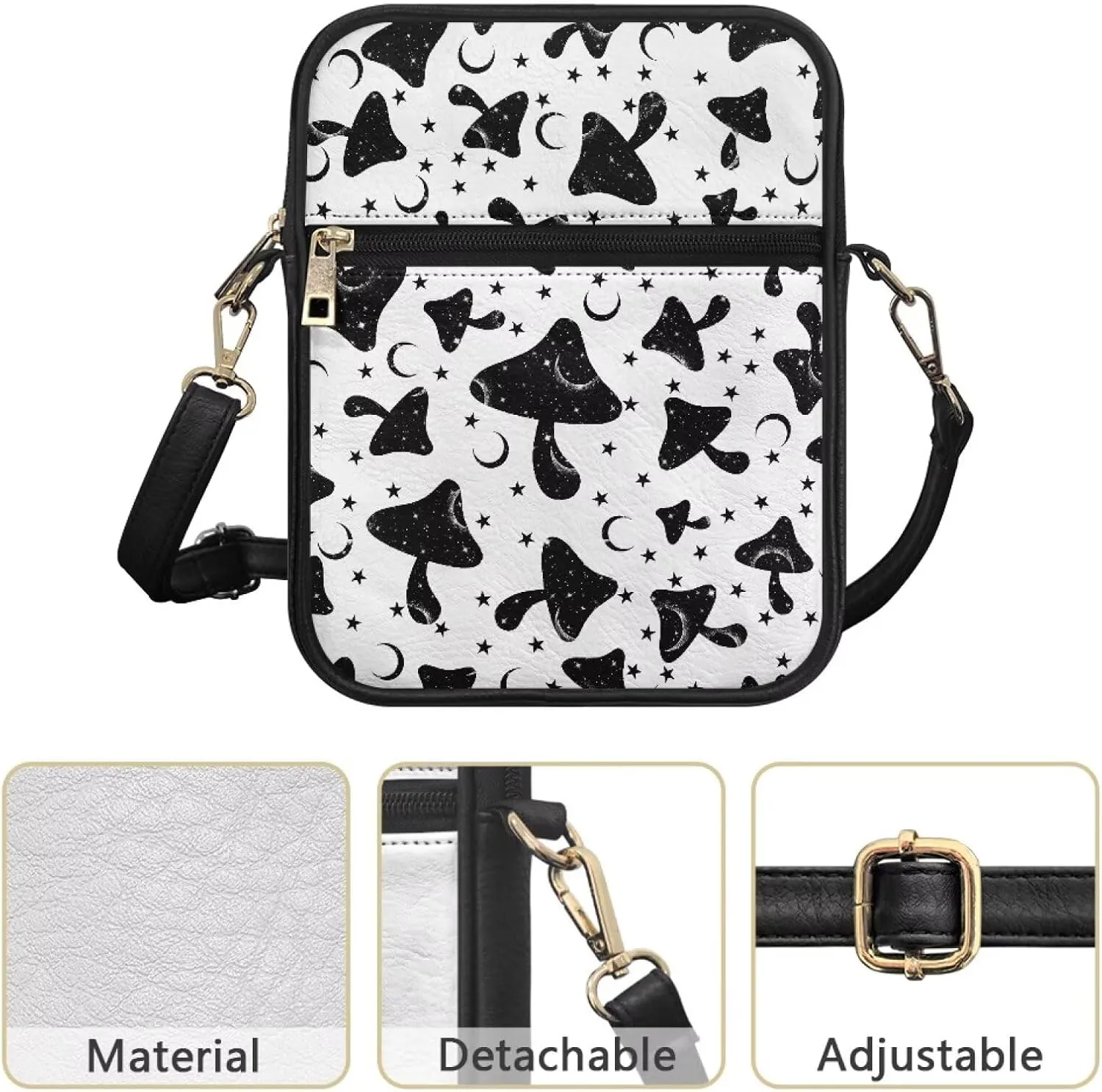 Womens Mens Leather Shoulder Bag Small Leather Messenger Bag Crossbody Satchel Bag Purse Handbag Casual Daypack