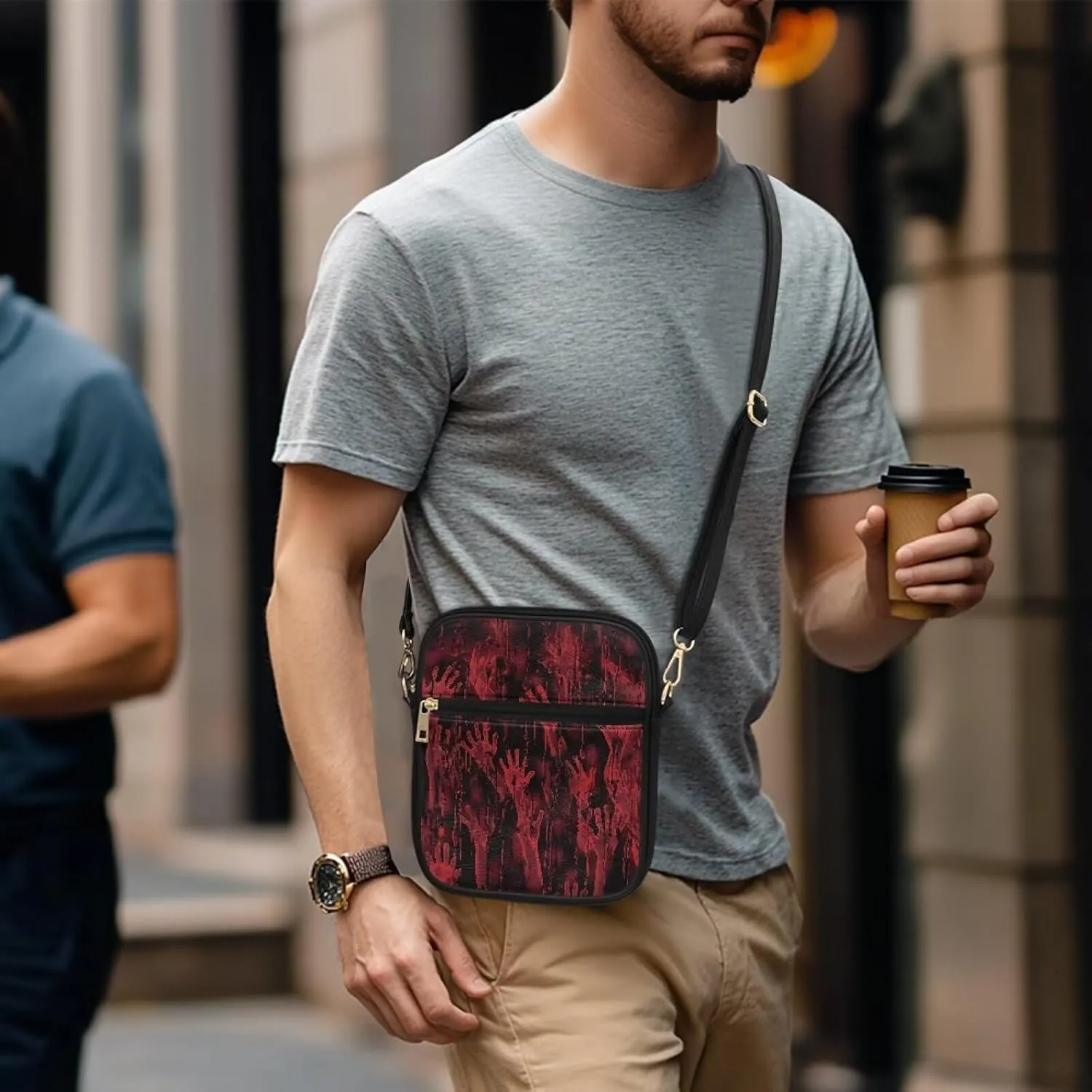 Womens Mens Leather Shoulder Bag Small Leather Messenger Bag Crossbody Satchel Bag Purse Handbag Casual Daypack