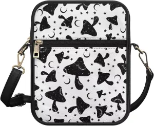 Womens Mens Leather Shoulder Bag Small Leather Messenger Bag Crossbody Satchel Bag Purse Handbag Casual Daypack