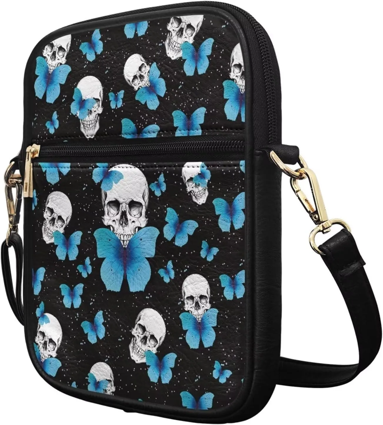 Womens Mens Leather Shoulder Bag Small Leather Messenger Bag Crossbody Satchel Bag Purse Handbag Casual Daypack
