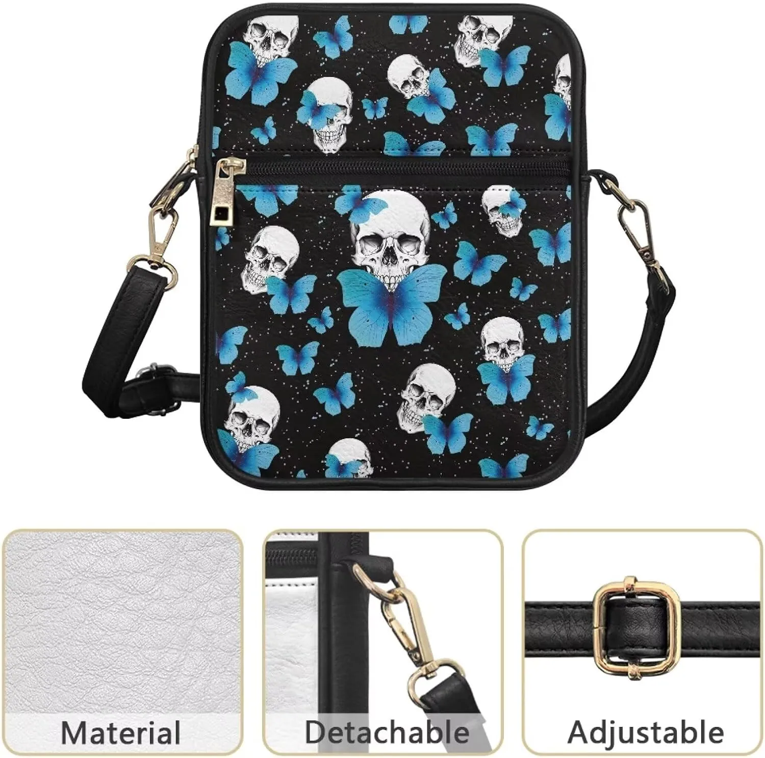 Womens Mens Leather Shoulder Bag Small Leather Messenger Bag Crossbody Satchel Bag Purse Handbag Casual Daypack