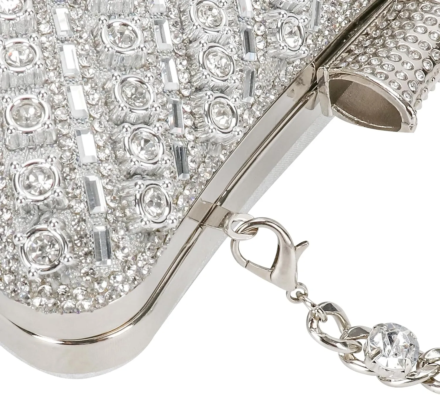 Womens Sparkly Rhinestone Sequin Glitter bag Clutch Evening Handbag Shoulder Bags Purse for Wedding Party Prom