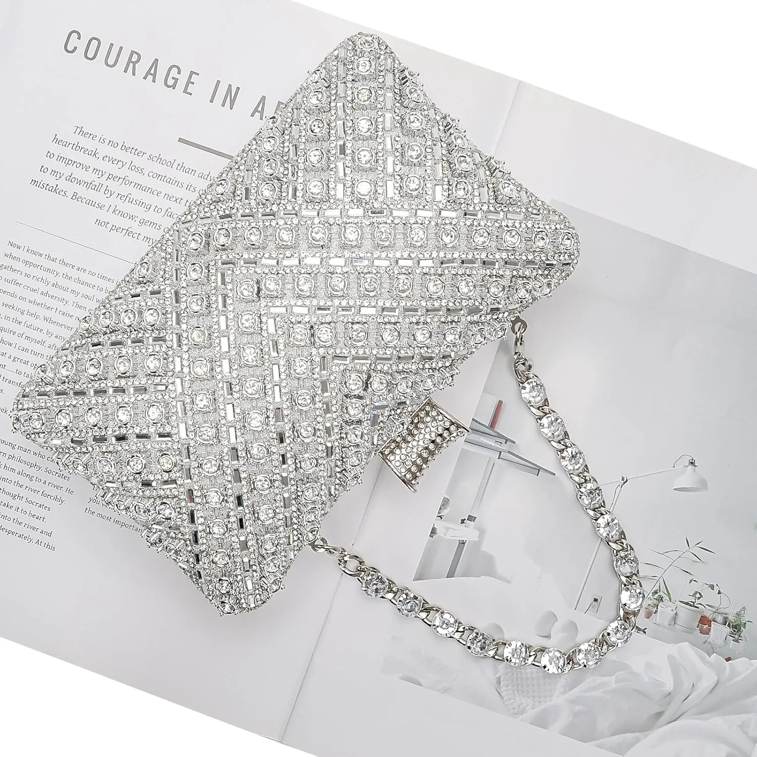 Womens Sparkly Rhinestone Sequin Glitter bag Clutch Evening Handbag Shoulder Bags Purse for Wedding Party Prom