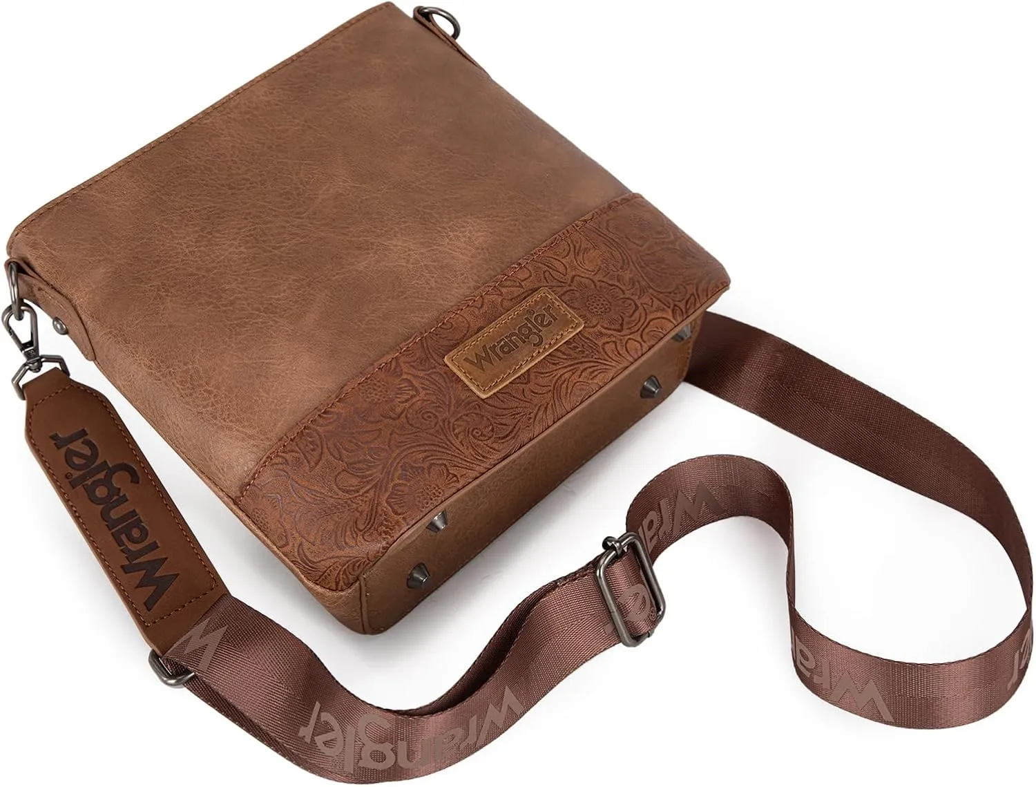 Wrangler Crossbody Purses for Women Two Tone Crossbody Bags Women Purses and Handbags