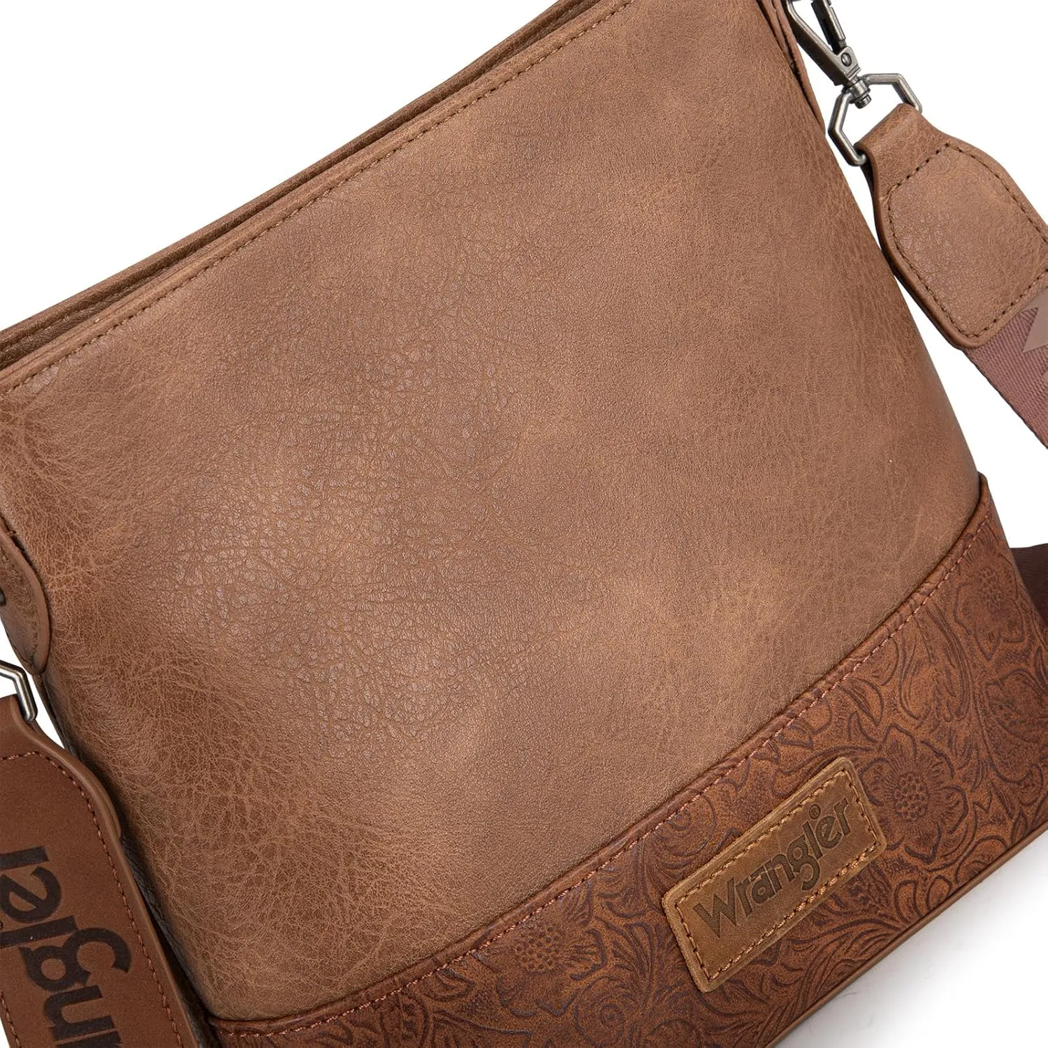 Wrangler Crossbody Purses for Women Two Tone Crossbody Bags Women Purses and Handbags