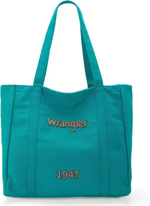 x Wrangler Denim Tote Bag Casual Hobo Purse for Work Travel