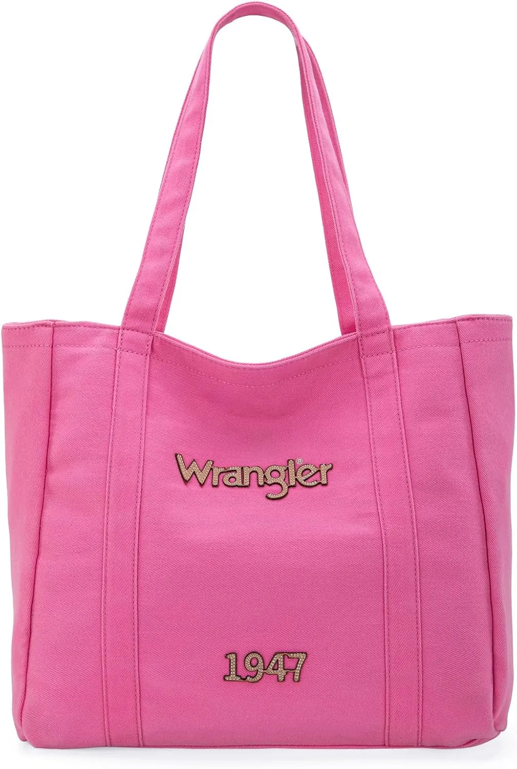 x Wrangler Denim Tote Bag Casual Hobo Purse for Work Travel