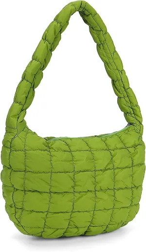 YFGBCX Quilted Tote Bag for Women - Lightweight Puffy Shoulder Bag with Quilted Padding