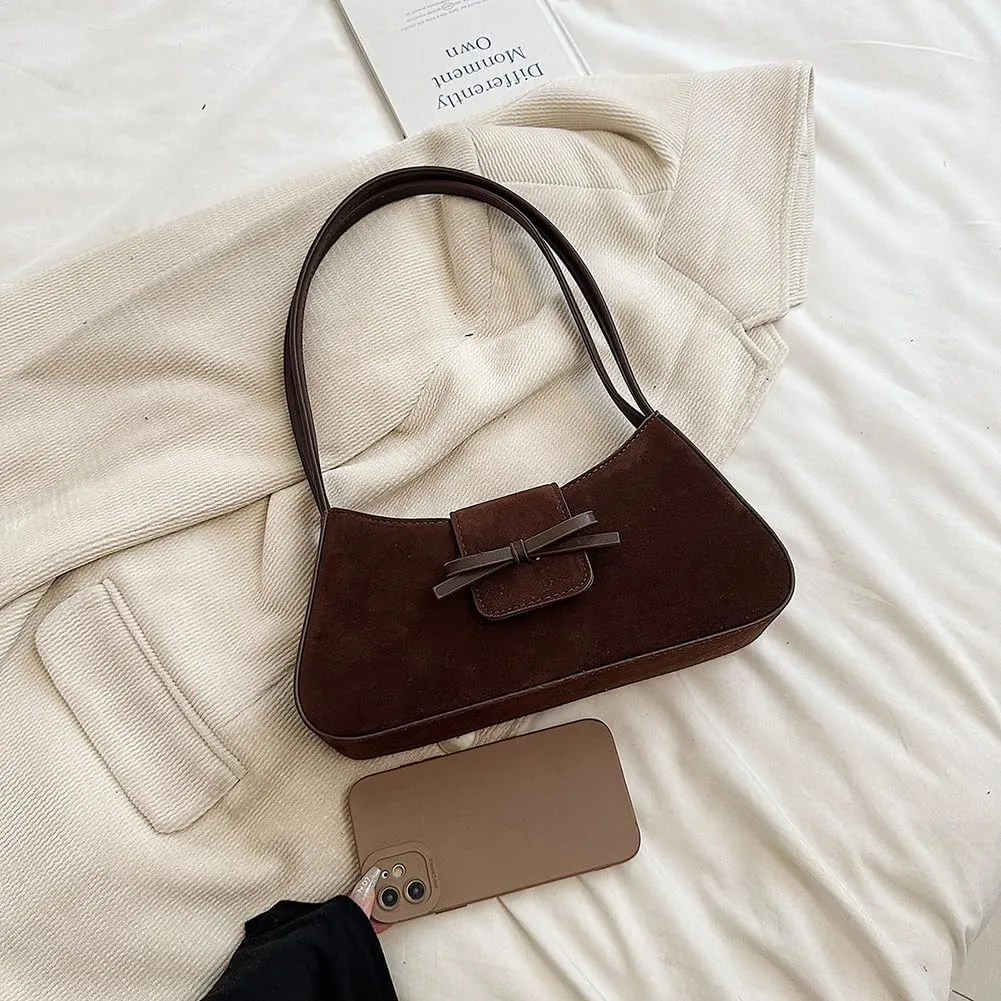 YFGBCX Small Shoulder Bag for Women - Fall Suede Handbag Purse