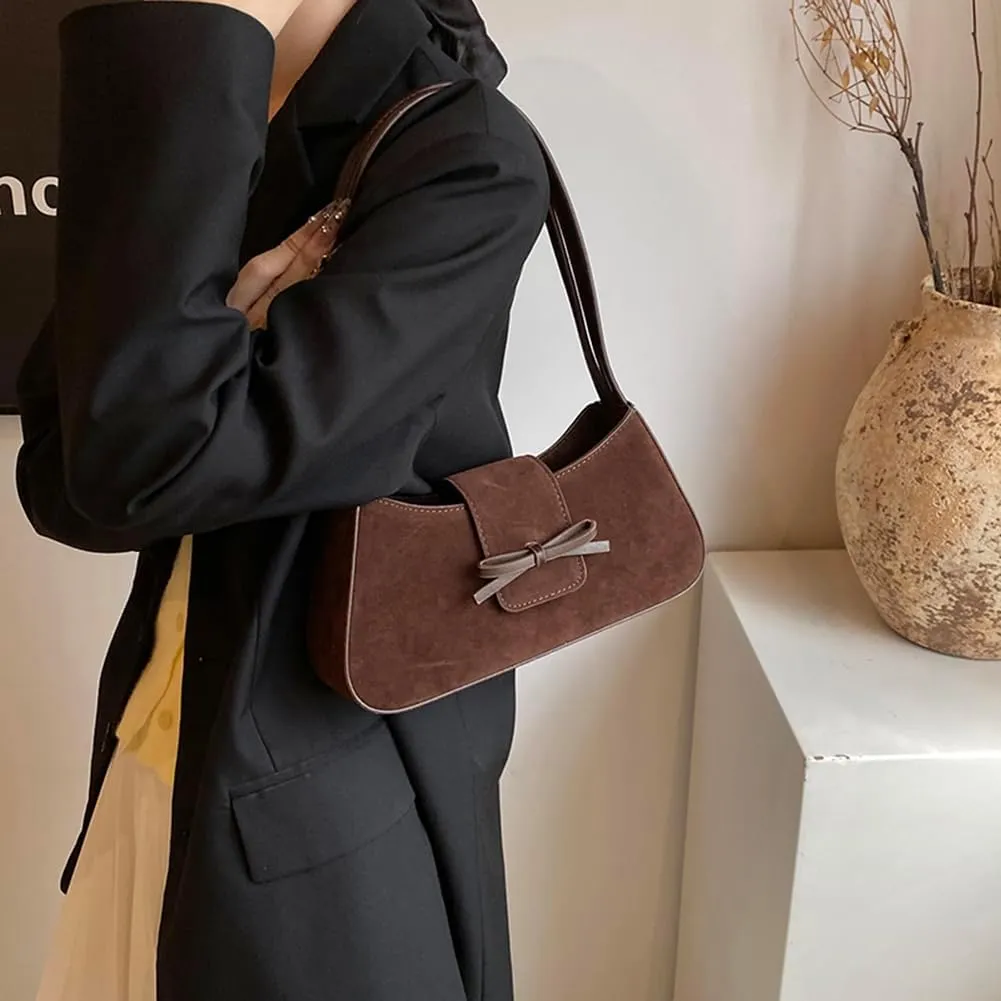 YFGBCX Small Shoulder Bag for Women - Fall Suede Handbag Purse