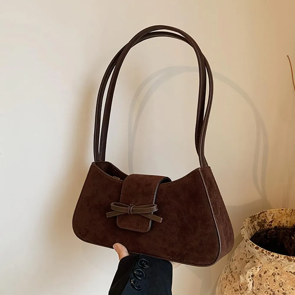 YFGBCX Small Shoulder Bag for Women - Fall Suede Handbag Purse