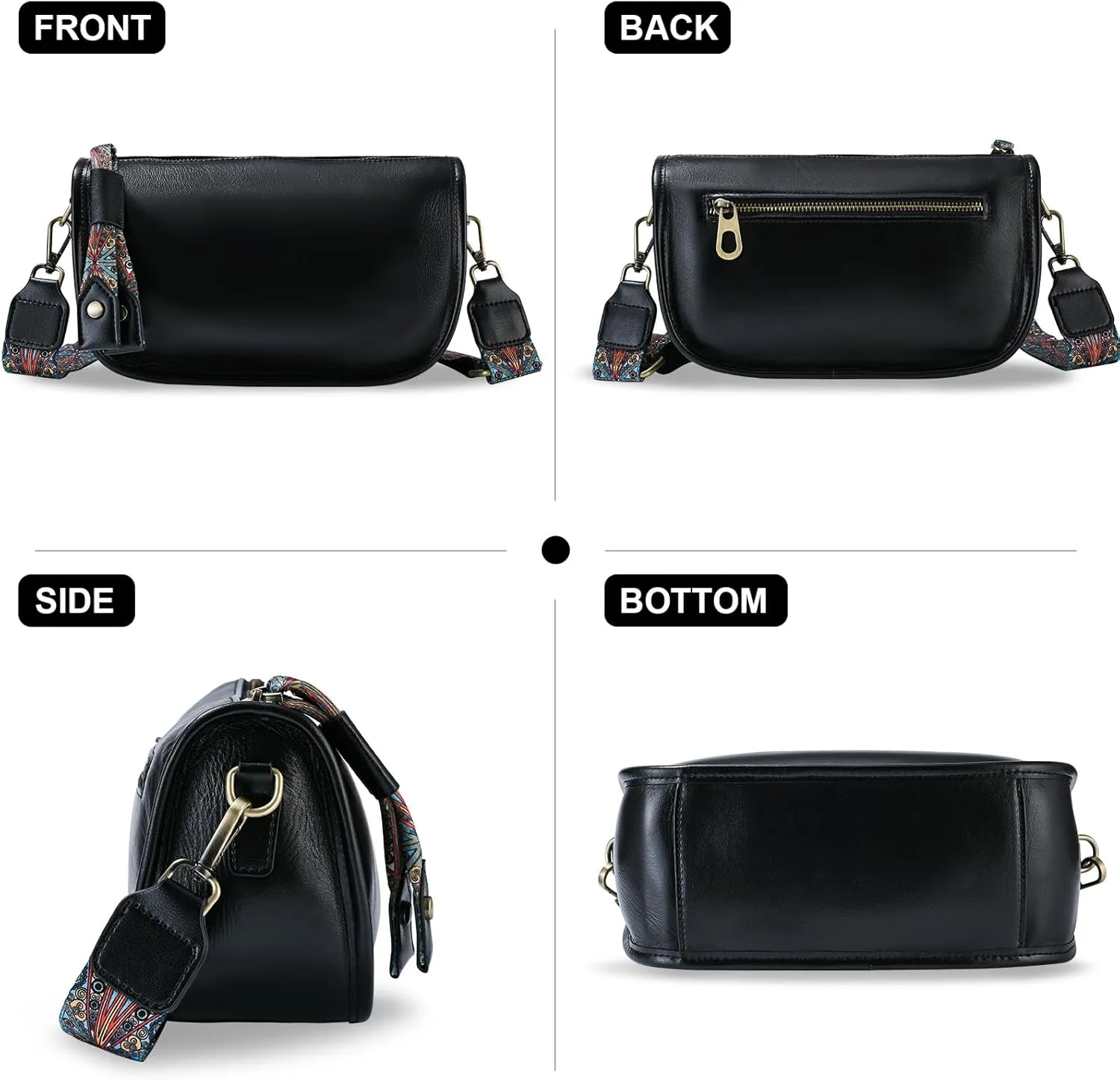 Yonami Genuine Leather Crossbody Bags for Women - Crossbody Bags for Women Trendy - leather Small Purses for Women