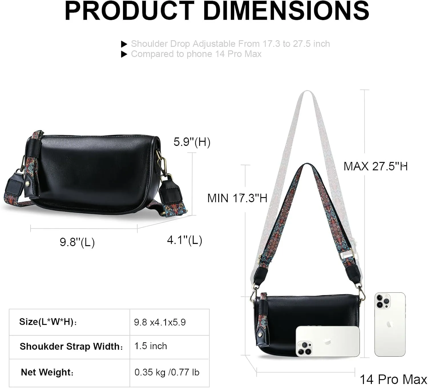 Yonami Genuine Leather Crossbody Bags for Women - Crossbody Bags for Women Trendy - leather Small Purses for Women