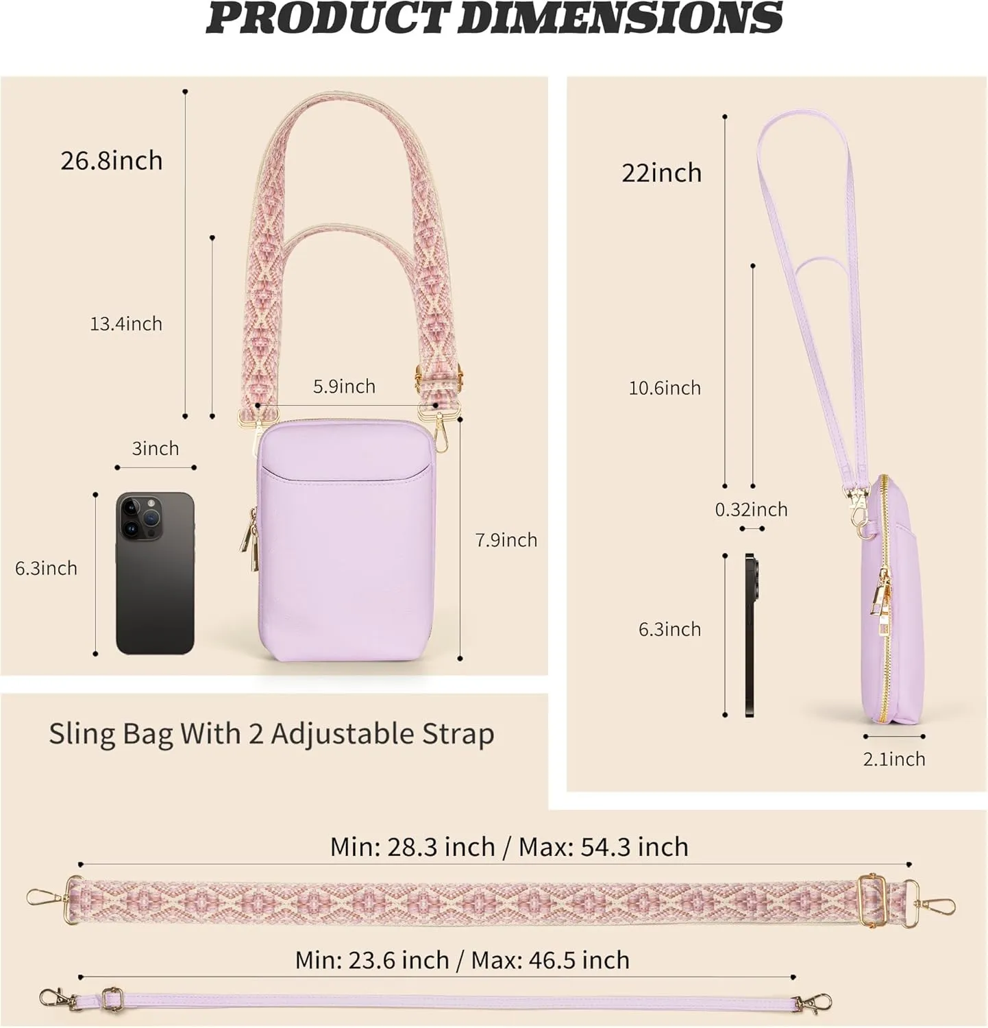 YOOLIFE Mothers Day Gifts - RFID Blocking Crossbody Bags for Women Small Sling Bag Personalized Gifts for Women Mom Her
