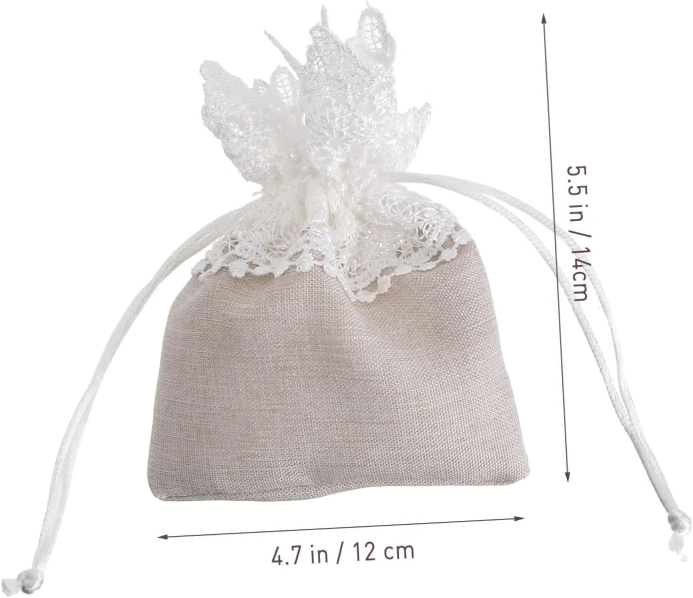 YOSADIER 6pcs Lace Candy Bags for Weddings Portable present Wrapping Pouch Elegant Storage Bags for Parties Festivals Create Romantic Atmosphere